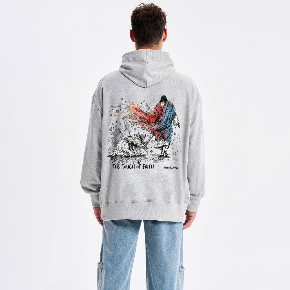 The Touch Of Faith Christian Classic Hoodie