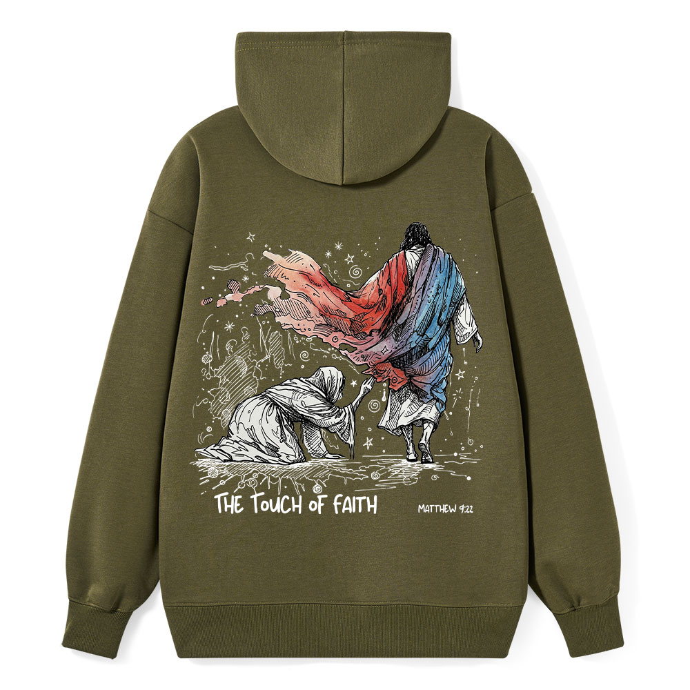 The Touch Of Faith Christian Classic Hoodie