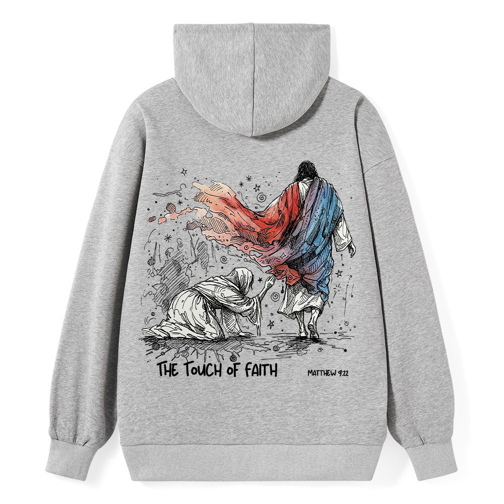 The Touch Of Faith Christian Classic Hoodie