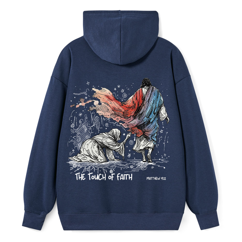 The Touch Of Faith Christian Classic Hoodie