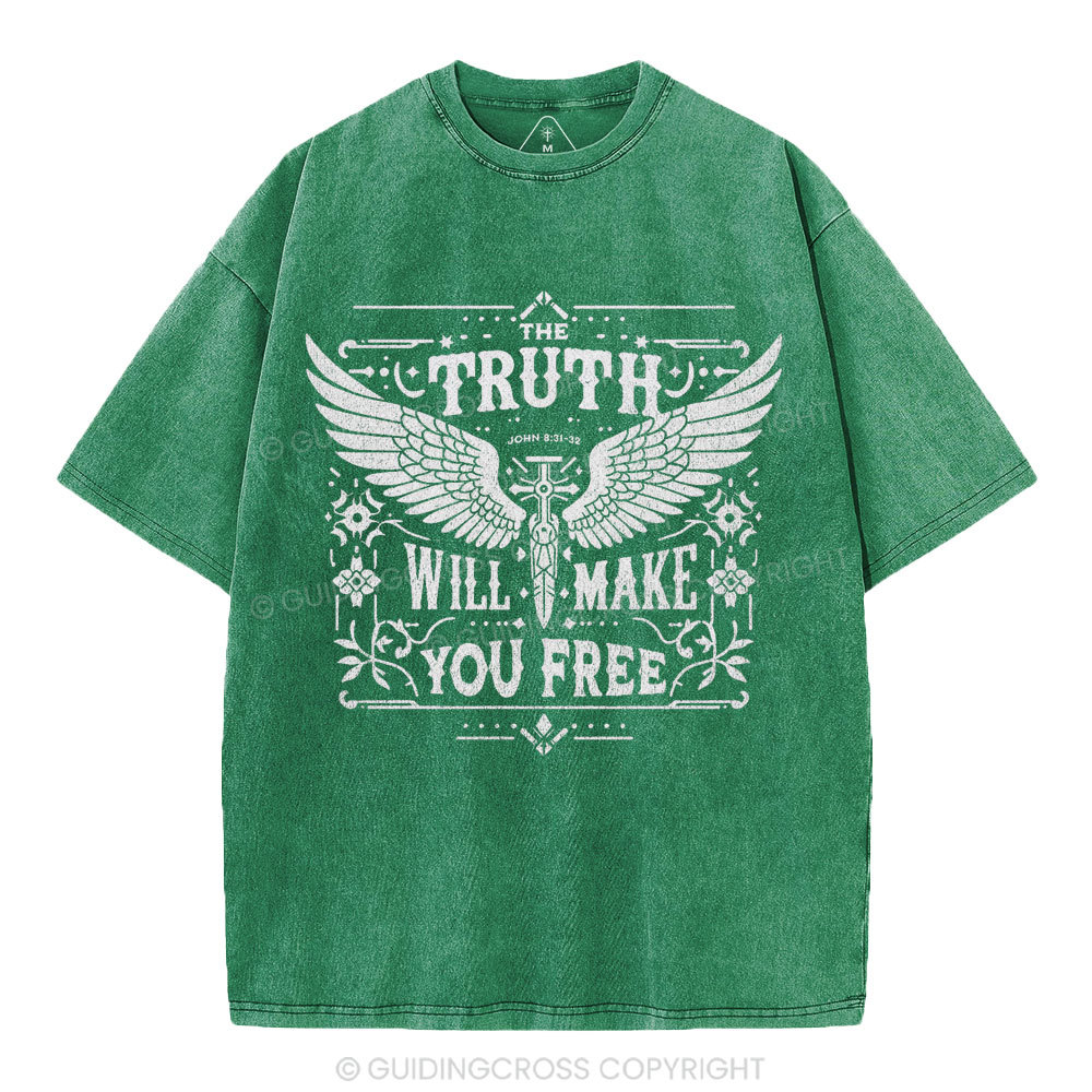 The Truth Will Make You Free Christian Washed T-Shirt
