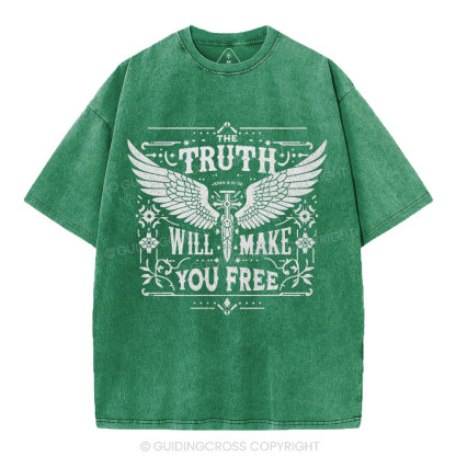 The Truth Will Make You Free Christian Washed T-Shirt