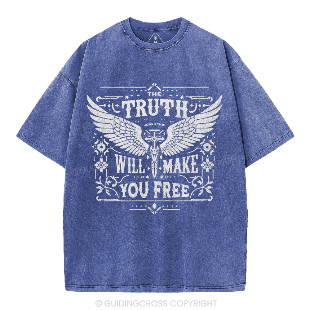 The Truth Will Make You Free Christian Washed T-Shirt