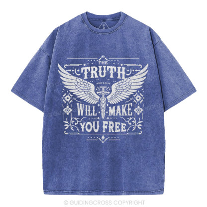 The Truth Will Make You Free Christian Washed T-Shirt