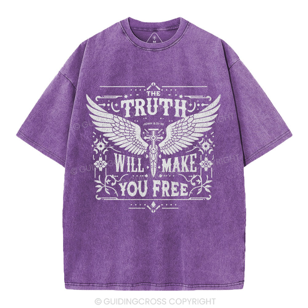 The Truth Will Make You Free Christian Washed T-Shirt