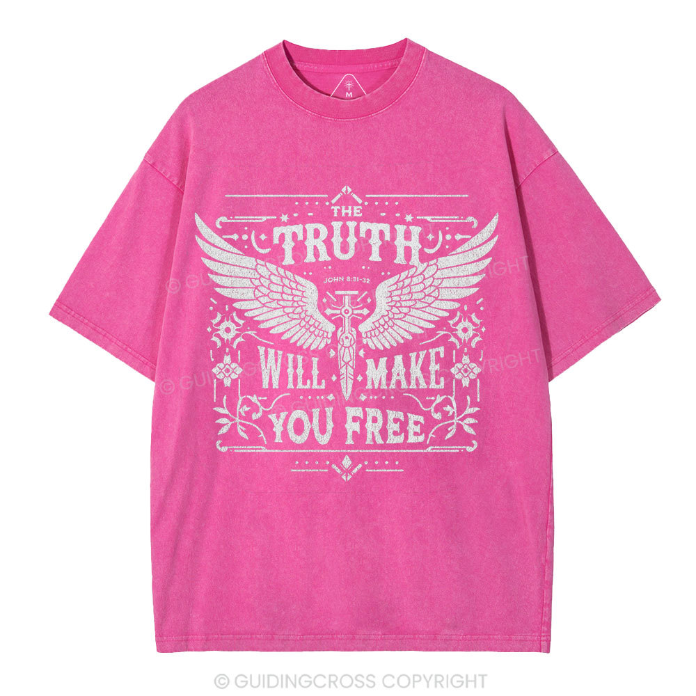 The Truth Will Make You Free Christian Washed T-Shirt
