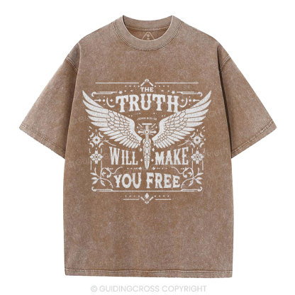 The Truth Will Make You Free Christian Washed T-Shirt