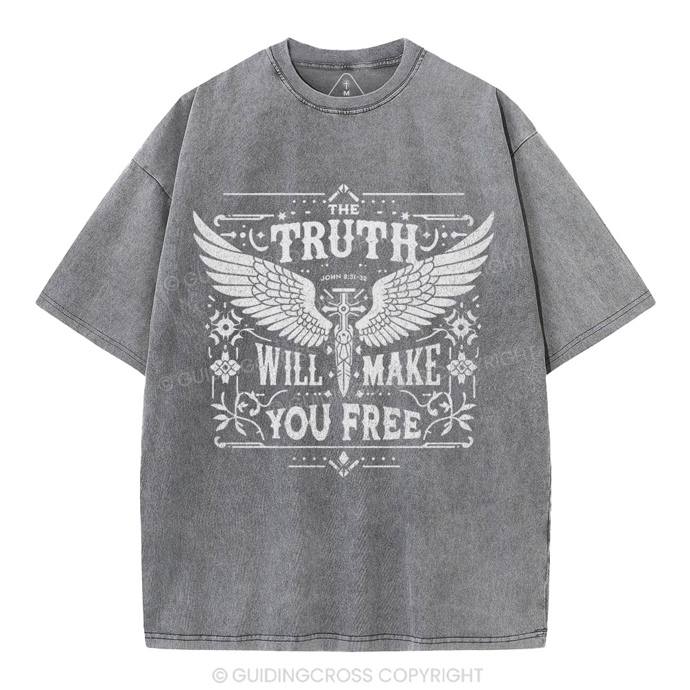 The Truth Will Make You Free Christian Washed T-Shirt