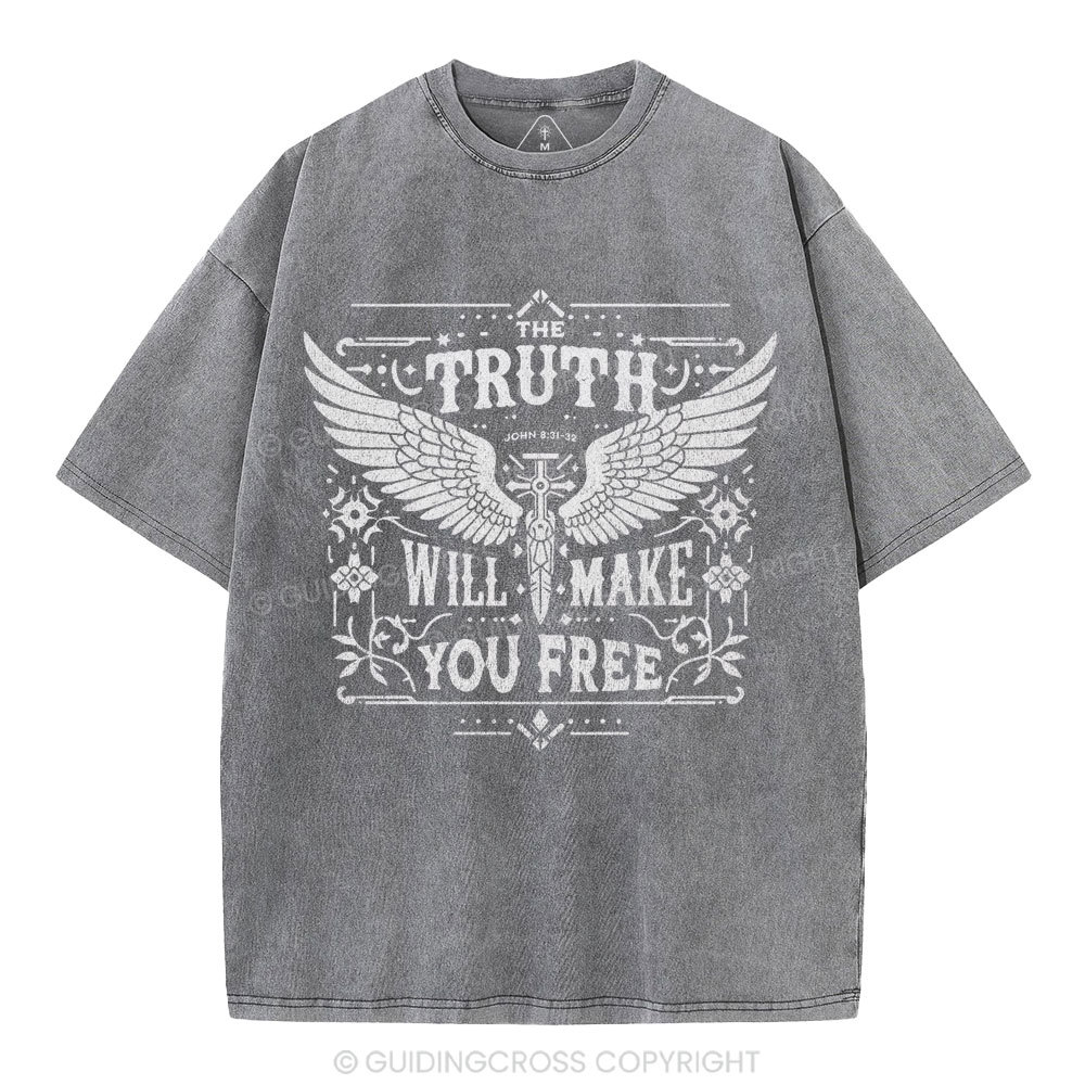 The Truth Will Make You Free Christian Washed T-Shirt