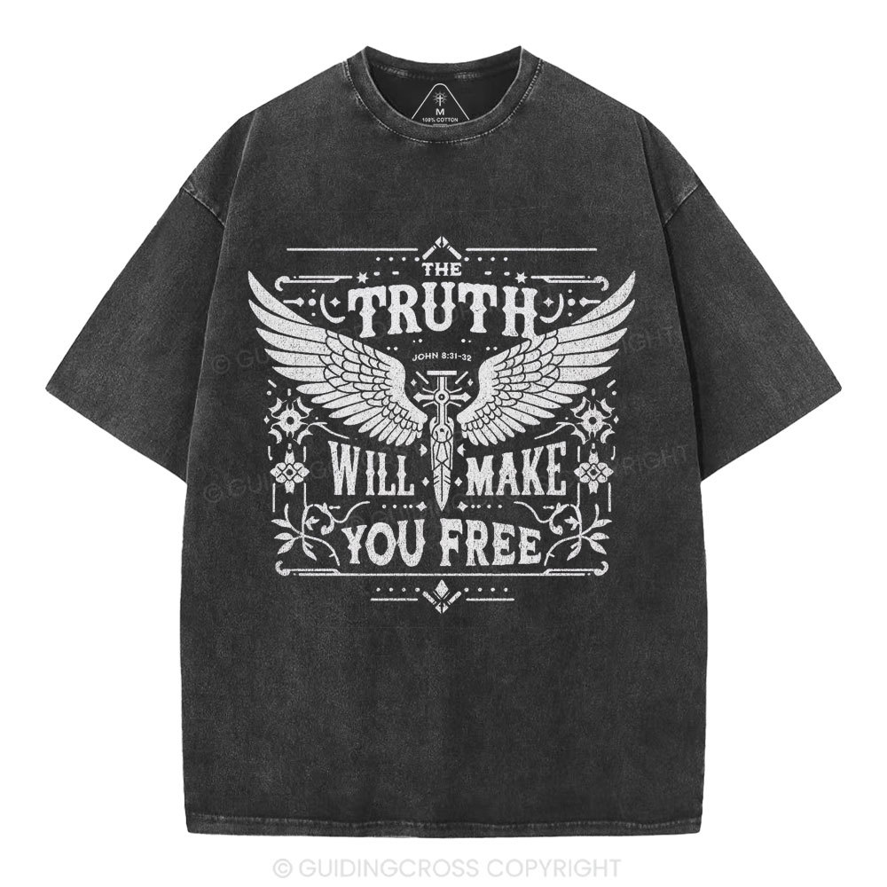 The Truth Will Make You Free Christian Washed T-Shirt
