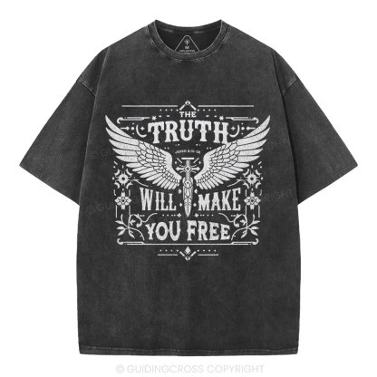 The Truth Will Make You Free Christian Washed T-Shirt