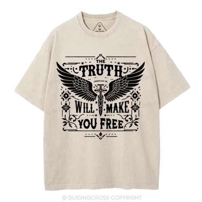 The Truth Will Make You Free Christian Washed T-Shirt