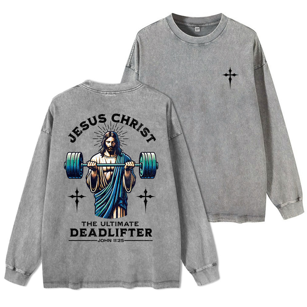 Sample Washed Long Sleeve T-Shirt Sale - GuidingCross