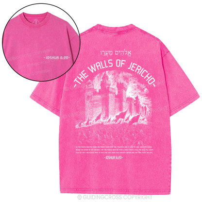 The Walls Of Jericho Christian Washed T-Shirt