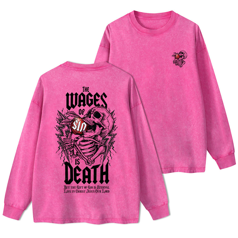 The Waves Of Sin Washed Long Sleeve T-Shirt