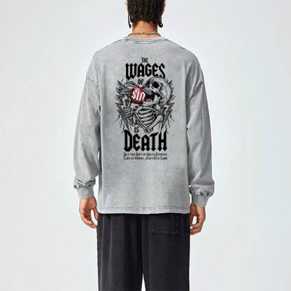 The Waves Of Sin Washed Long Sleeve T-Shirt