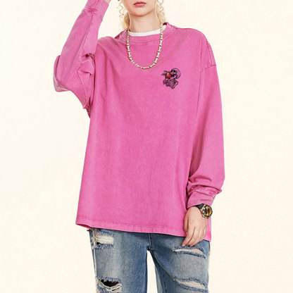 The Waves Of Sin Washed Long Sleeve T-Shirt