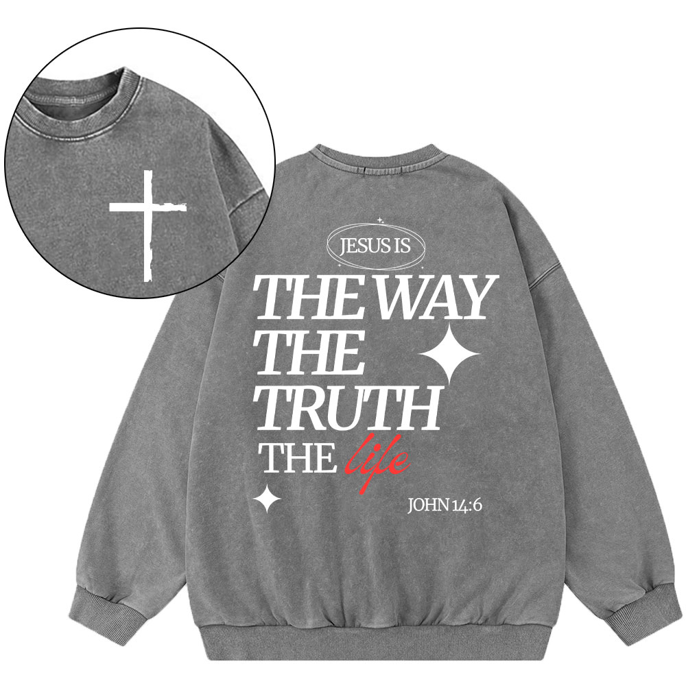 Sample Washed Sweatshirt  水洗圆领卫衣 Sale - GuidingCross