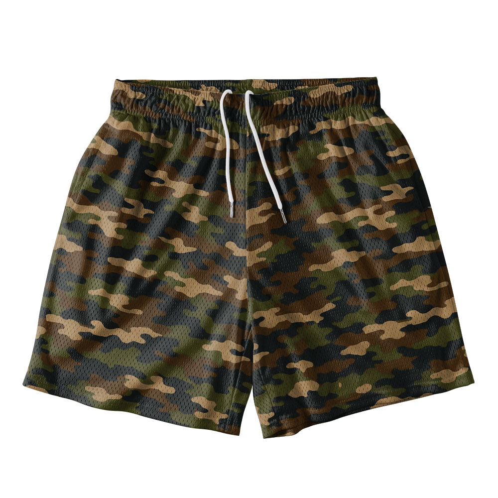 The Way The Life And The Truth Camo Christian Mesh Shorts