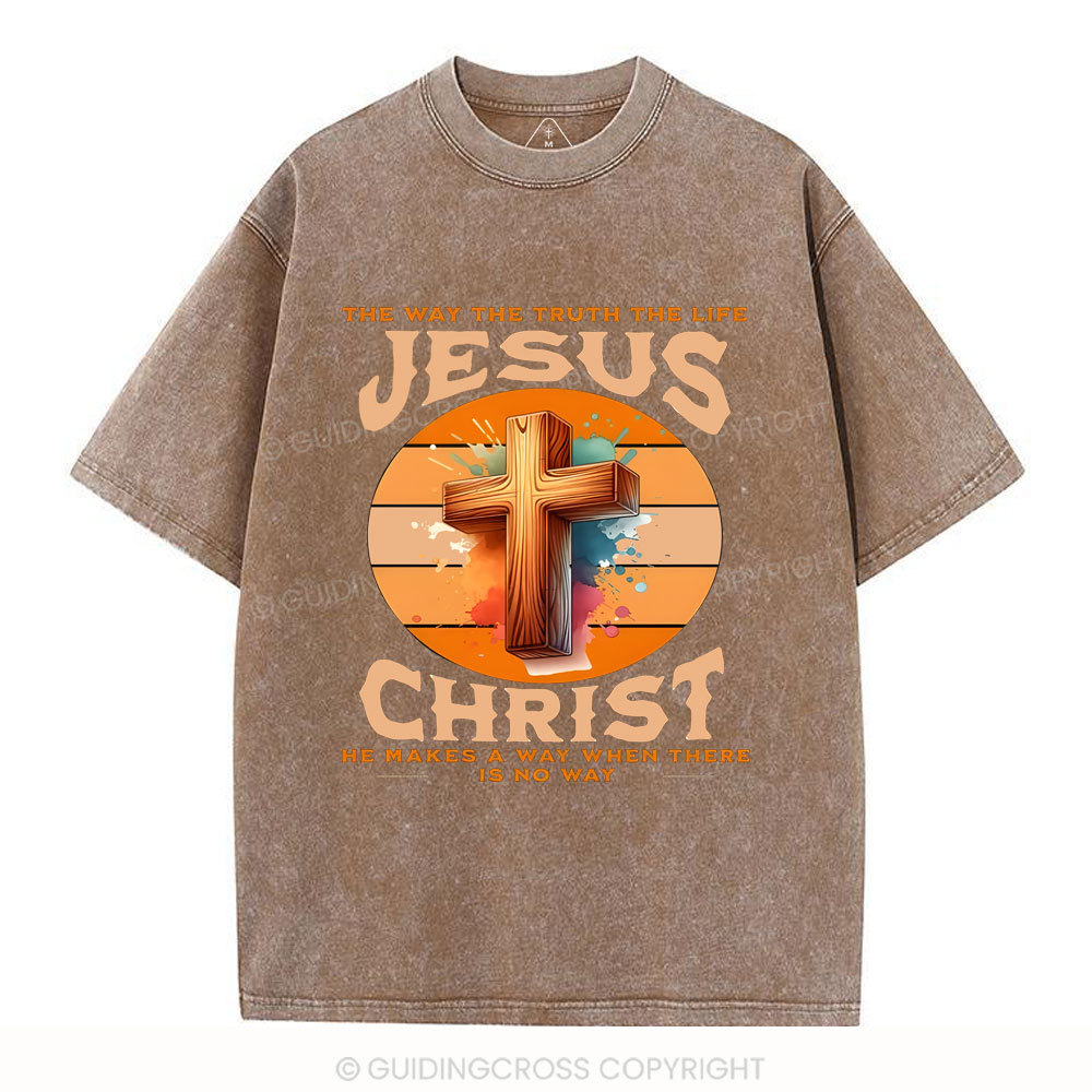 The Way The Truth Christian Washed T-Shirt
