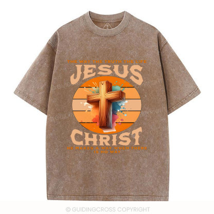 The Way The Truth Christian Washed T-Shirt