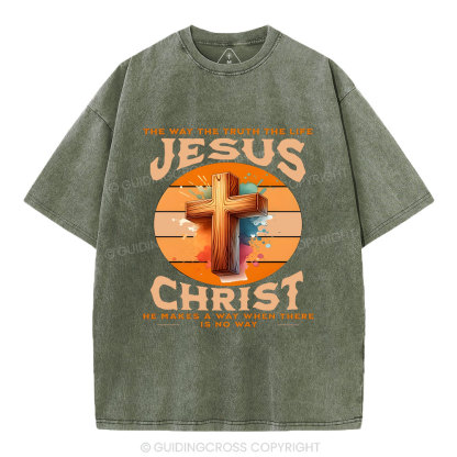 The Way The Truth Christian Washed T-Shirt