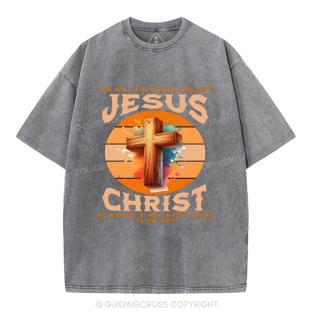 The Way The Truth Christian Washed T-Shirt