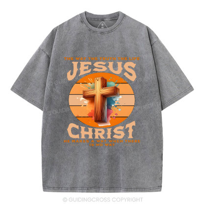 The Way The Truth Christian Washed T-Shirt