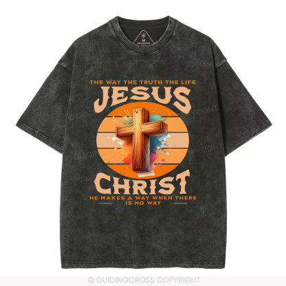 The Way The Truth Christian Washed T-Shirt