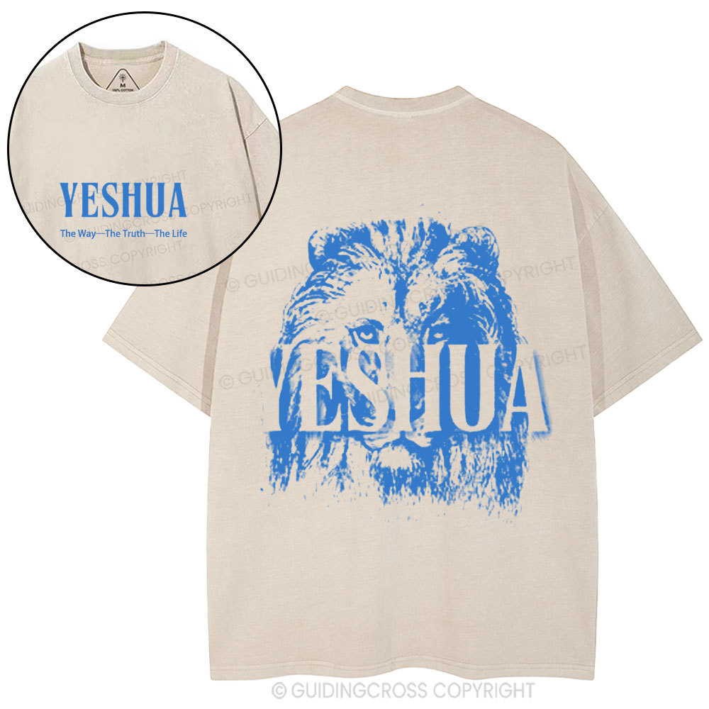 The Way The Truth The Life Christian Washed T-Shirt