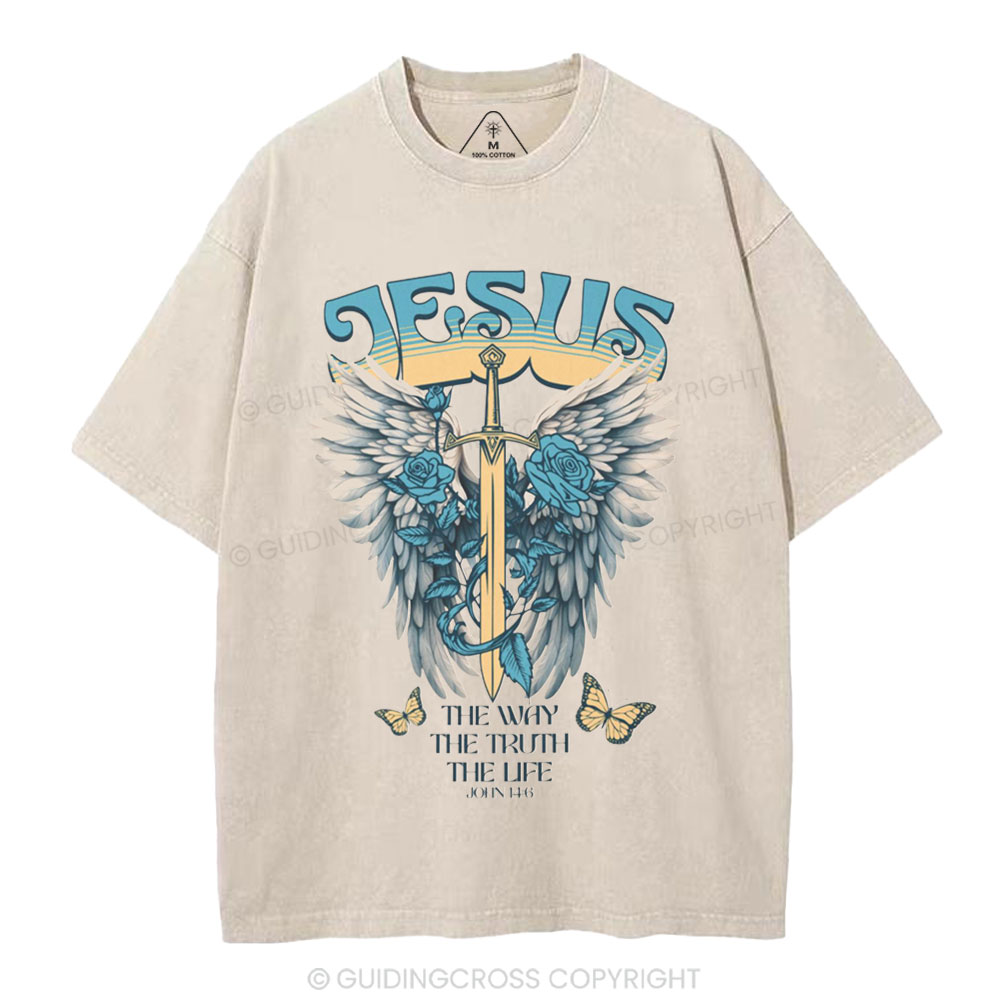 New-Sample Christian Washed T-Shirt Sale - GuidingCross