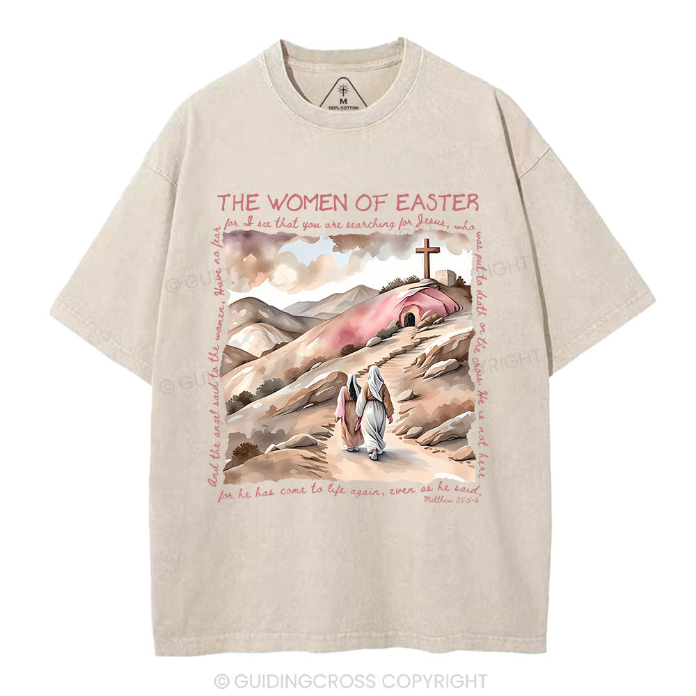 The Women Of Easter Christian Washed T-Shirt