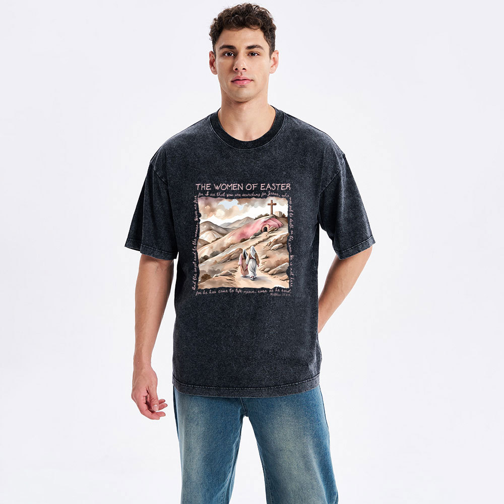 The Women Of Easter Christian Washed T-Shirt
