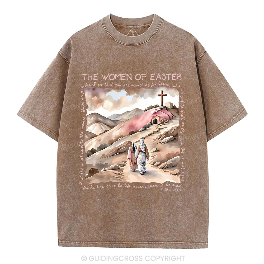 The Women Of Easter Christian Washed T-Shirt