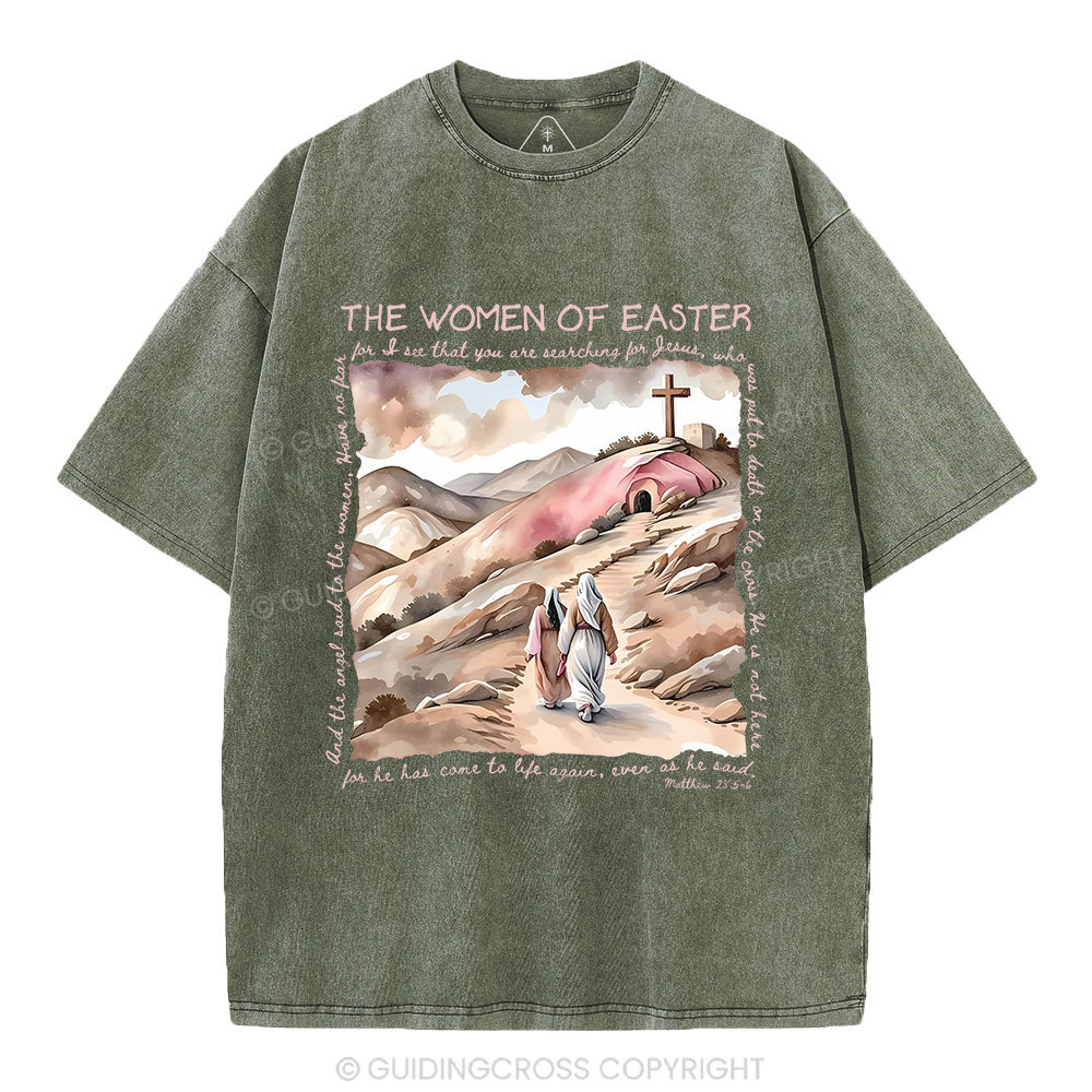 The Women Of Easter Christian Washed T-Shirt