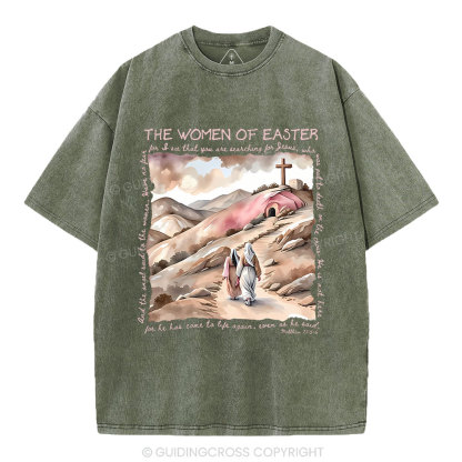 The Women Of Easter Christian Washed T-Shirt