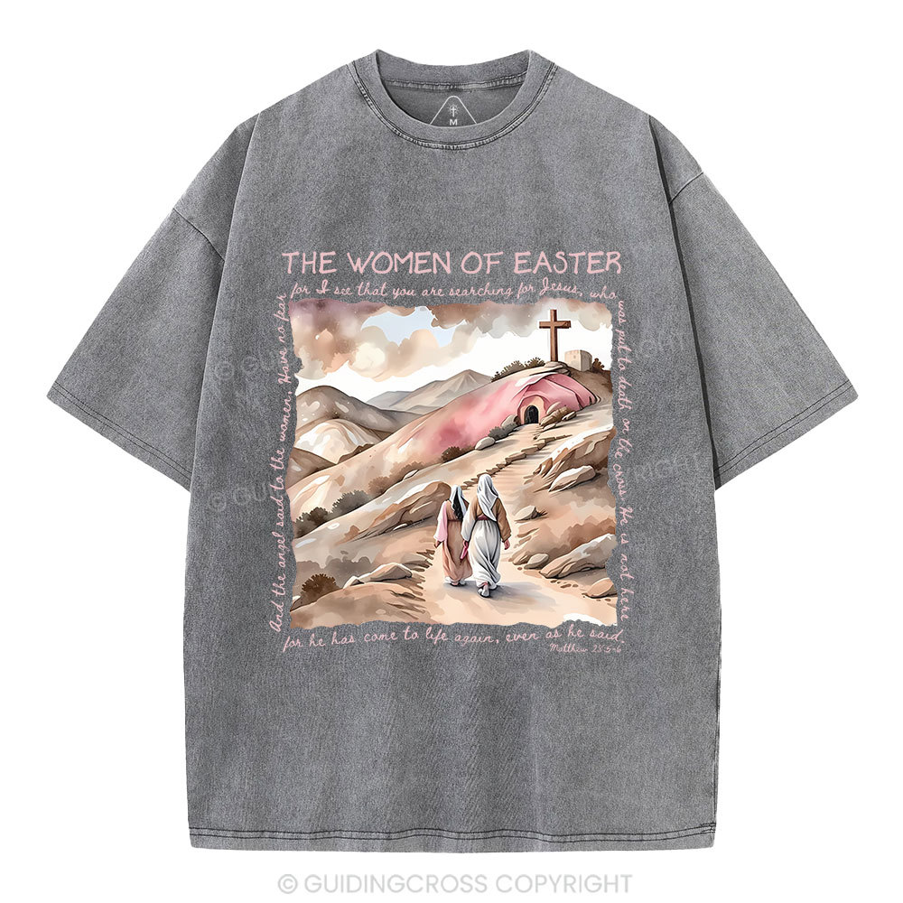 The Women Of Easter Christian Washed T-Shirt
