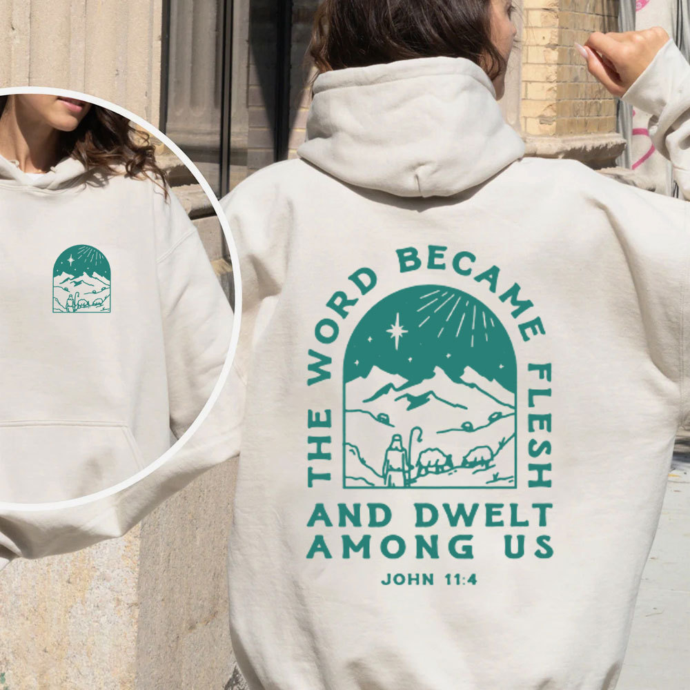 The Word Became Flesh Christian Fleece Hoodie Set