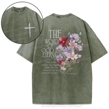 The Word Of God Is Eternal Christian Washed T-Shirt