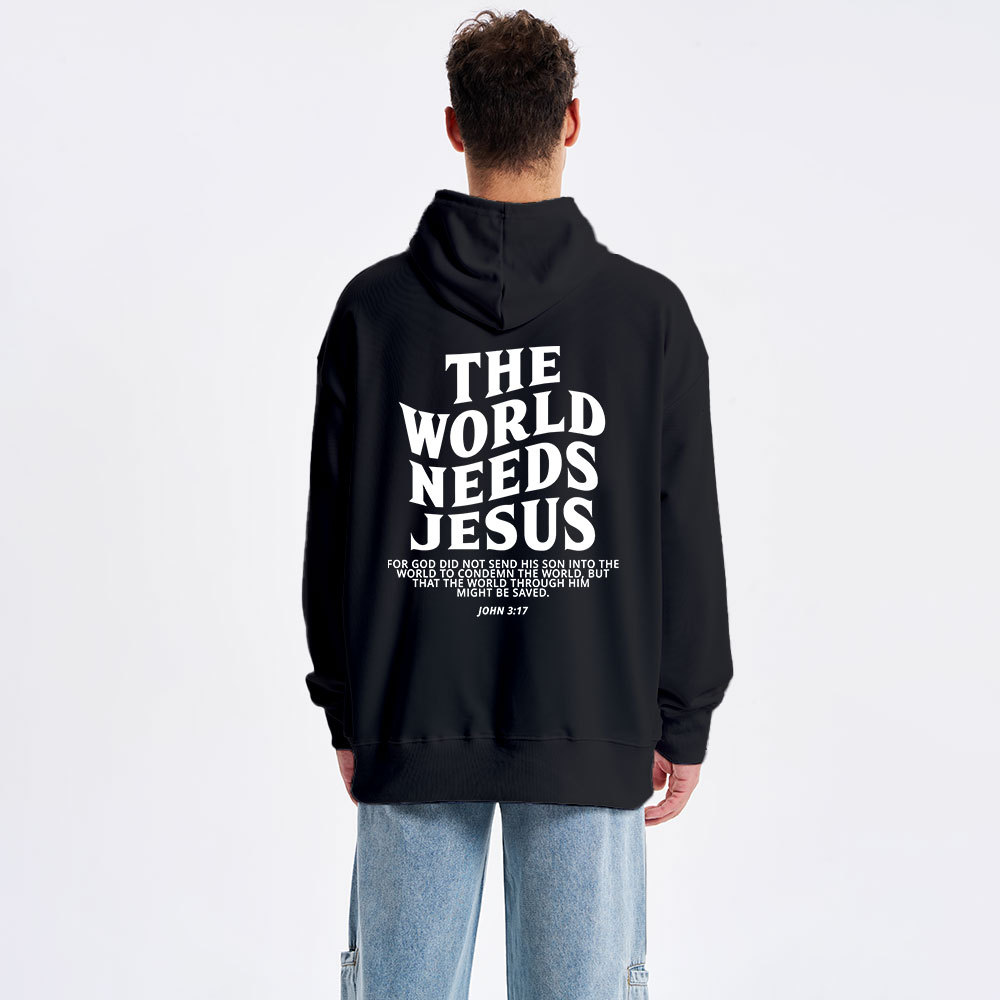 The World Needs Jesus Classic Christian Hoodie