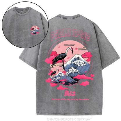 The birds of the sky  Christian Washed T-Shirt