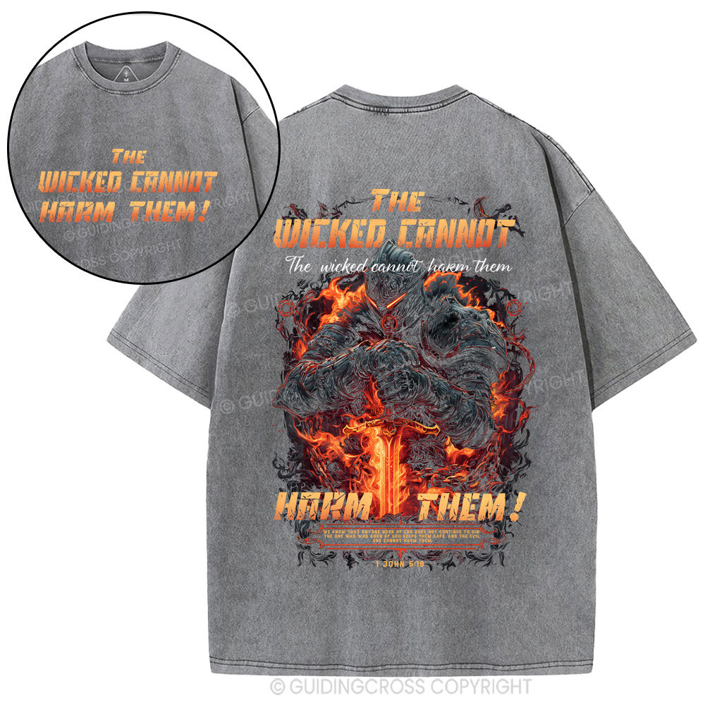 The wicked cannot harm them Christian Washed T-Shirt
