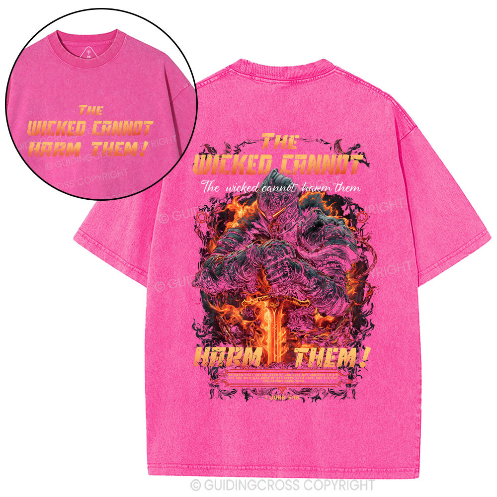 The wicked cannot harm them Christian Washed T-Shirt