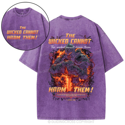 The wicked cannot harm them Christian Washed T-Shirt