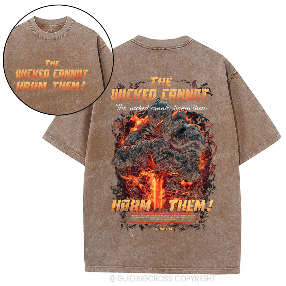 The wicked cannot harm them Christian Washed T-Shirt