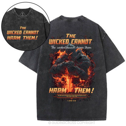 The wicked cannot harm them Christian Washed T-Shirt