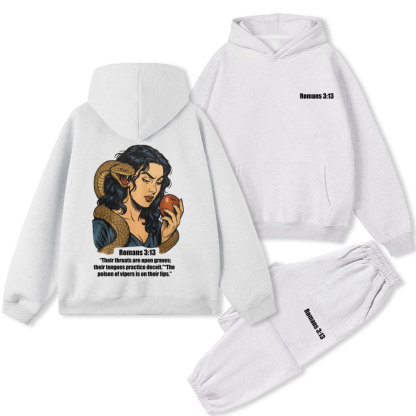 Their Throats Are Open Graves Christian Premium Fleece Hoodie Set