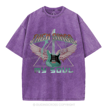 Then Sings My Soul Christian Washed T-Shirt