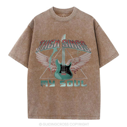 Then Sings My Soul Christian Washed T-Shirt