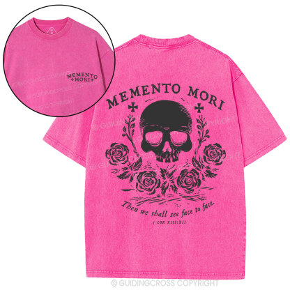 Then We Shall See Face To Face Christian Washed T-Shirt